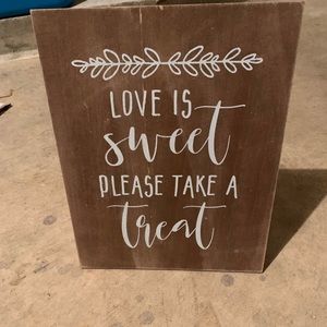 Wedding sign